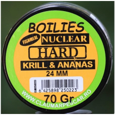 Boilies Claumar Fishmeal Nuclear Hard Krill-Ananas 24mm 70gr Boilies Claumar Fishmeal Nuclear Hard Krill-Ananas 24mm 70gr